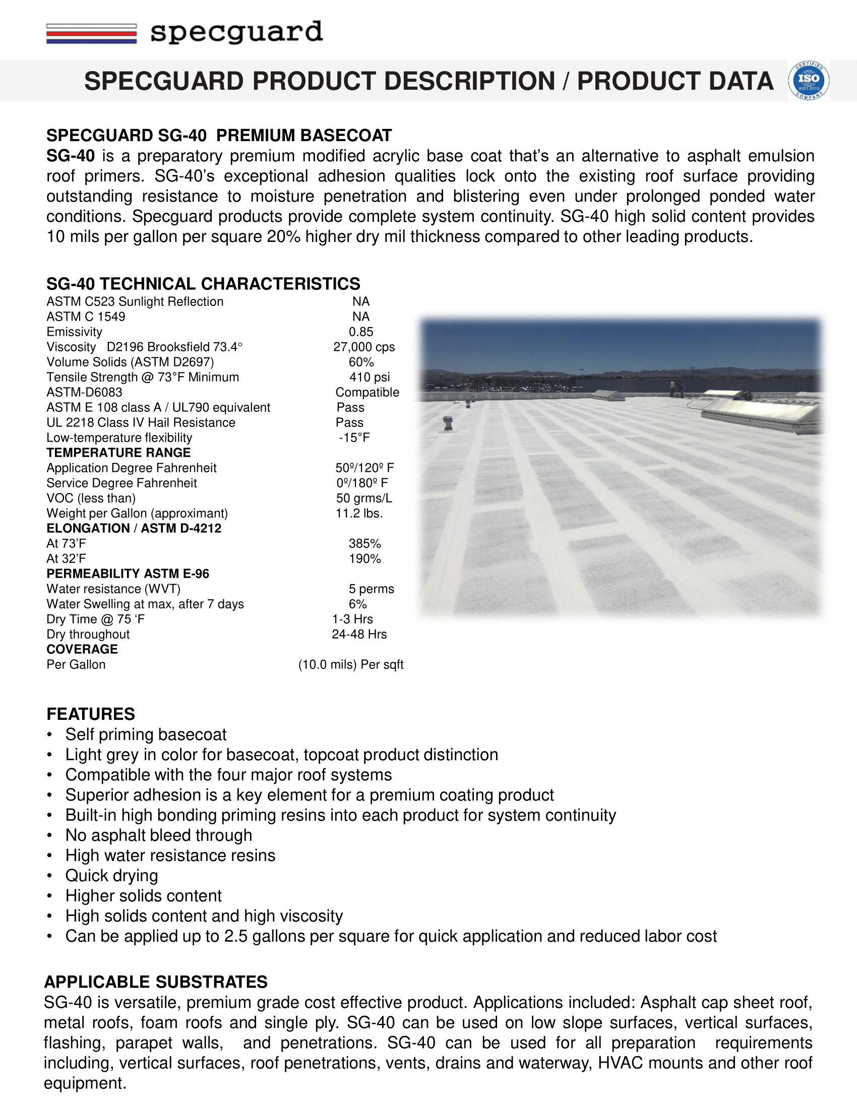 SG-40 Data Sheet