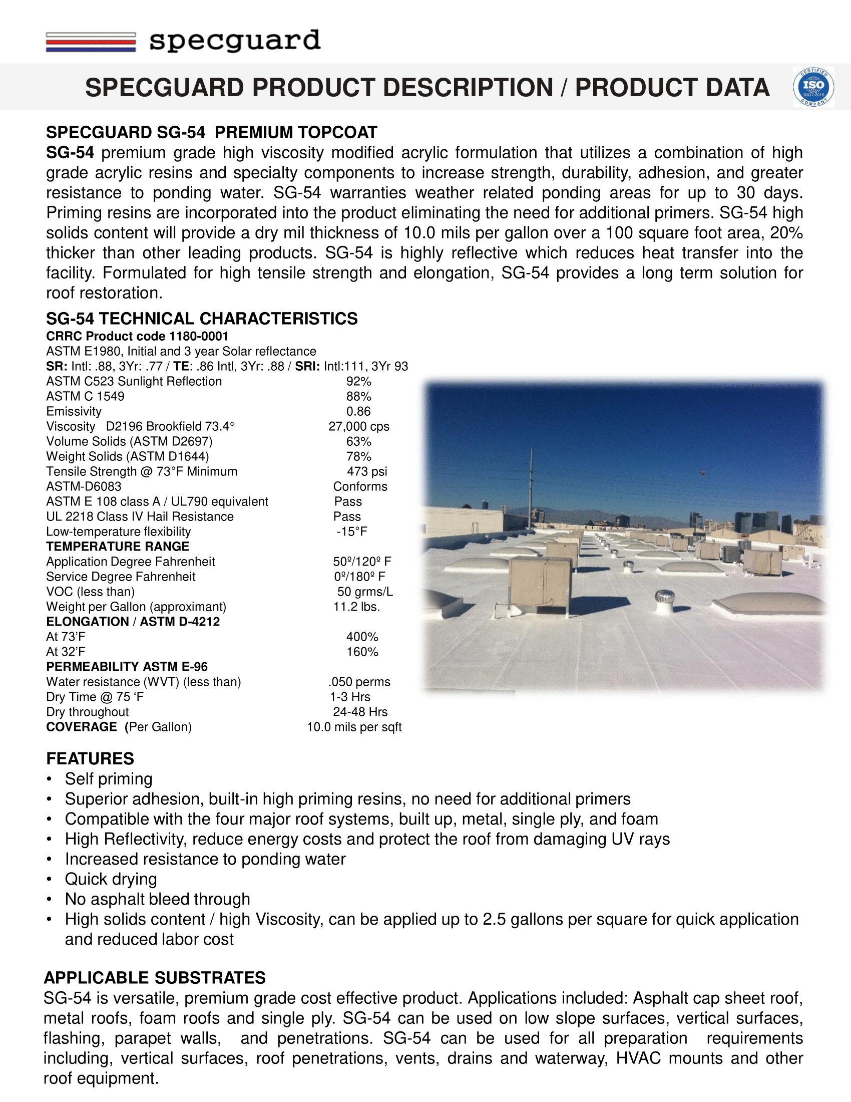 SG-54 Data Sheet
